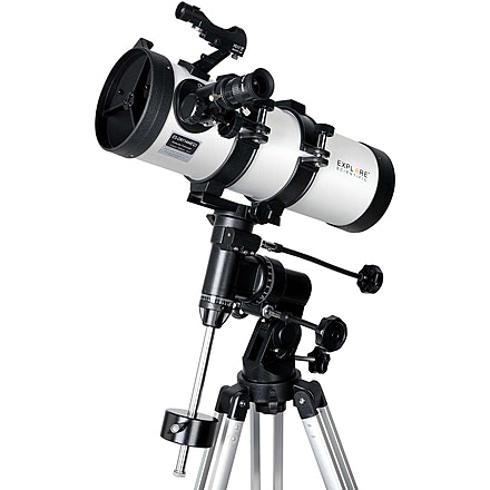 Explore Scientific 114 mm f/4.4 Newtonian Reflector Telescope w/ Equatorial Mount, Black, ES-ON11444EQ3