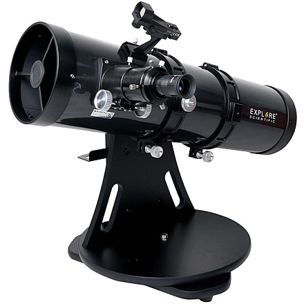 Explore Scientific 6-inch f/5 Tabletop Dobsonian Reflector Telescope, Black, ES-ON15205TT