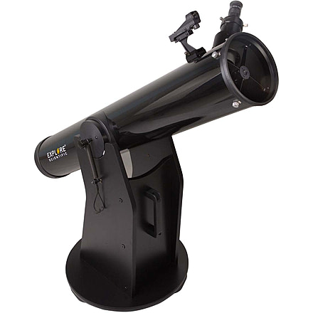 Explore Scientific 6-inch f/7.6 Dobsonian Reflector Telescope, Black, ES-ON15476