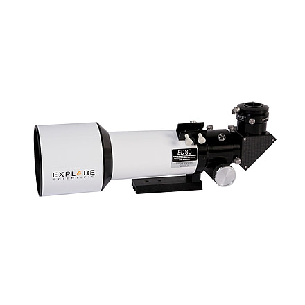 Explore Scientific ED 80 Classic White Essential Series f/6 Air Spaced Triplet Refractor Telescope ES-ED0806-01