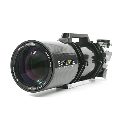Explore Scientific FPL-53 Carbon Fiber ED115 f/5.5 APO Triplet Refractor w/ Ohara FPL53 Optics and Starlight True 3in Focuser, 115mm, FPL53-115CF-T3