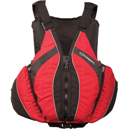 Extrasport Baja Men's Life Vest, XS Size, Denier Cordura, Red, Black 0310000089
