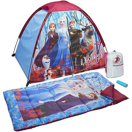 Exxel Outdoors Disney Frozen II Graphics 4 Piece Camp Kit, D-4SLGFRZ9A