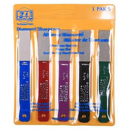 Eze-Lap Diamond Stone 5cp Set, 1 Each Super Fine, Fine, Medium, Coarse and Extra Coarse L PAK 5