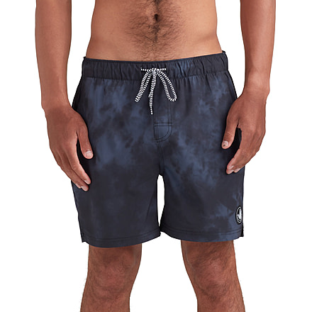 Body Glove Swoosh 17 Elastic Waist Swim Short - Charcoal 04051F9D, XL, Charcoal, GRV1017-CHR-XL