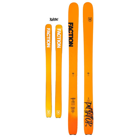 Faction Dictator 3.0 Freeride Skis, 182 cm, FCTN-SKW19-DCT30-ZZZ-182-P1