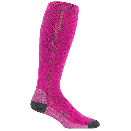 Farm To Feet Ansonville Over-The-Calf Sporting Sock - Womens-Berry/Charcoal-Medium