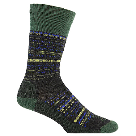 Farm To Feet Conover Fair Isle Casual Sock - Womens-Charcoal/Sycamore-Medium