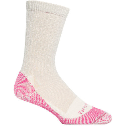 Farm To Feet NFZ Boulder Light Crew Hiking Sock - Women's-Platinum-Medium