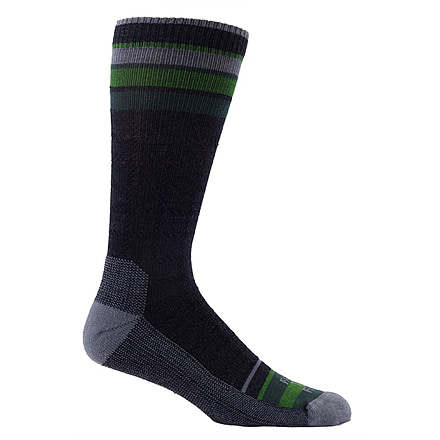 Farm To Feet Portland Light Weight Crew Sock - Mens-Charcoal/Platinum-Large