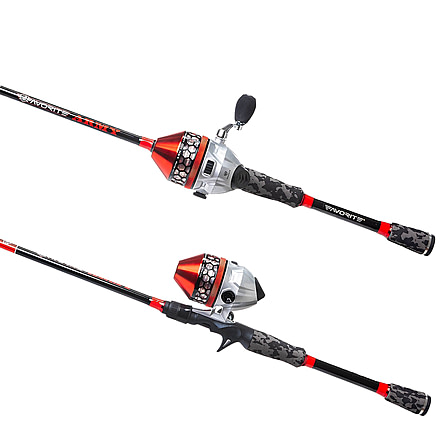 Favorite Fishing Army Spincast Combo 6ft, Medium, 2pc, Black/Red, ARMC602M10