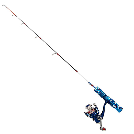 Favorite Fishing Defender Ice Rod Combo, 28in, Medium Light, Red/White/Blue, DFICE-281ML
