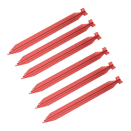 Featherstone Outdoor Aluminum J-Stakes For Tents, Red, One Size, JSTAKE-Red