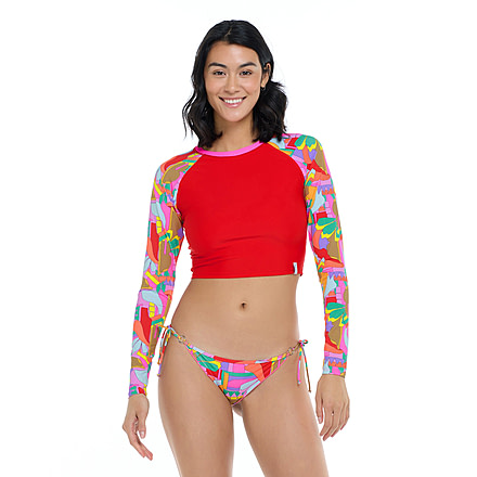 Body Glove Artistry Let It Be Crop Rashguard - Artistry / Multi CEC59613, S, Artistry / Multi, 39-637744-Artistry-Multi-S