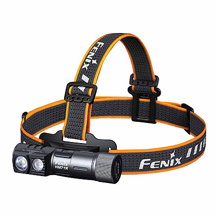 Fenix Lighting HM71R Lithium Ion 2700 Lumens Luminus SFT70 LED, Luminus SST20 CRI90 LED Headlamp, Black, HM71RSBK