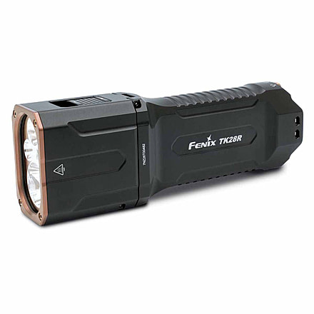 Fenix Lighting TK28R Lithium Ion 6500 Lumens Luminus SFT70 LED, Luminus SST70 LED, OSRAM GR CSSPA1.23 LED Flashlight, Black, TK28RLSBK