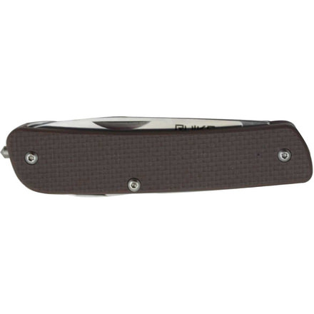 RUIKE M31 Multifunction Knife, 2.79in, 14C28N Stainless Steel, Clip Point, Plain Blade, Brown, M31-N