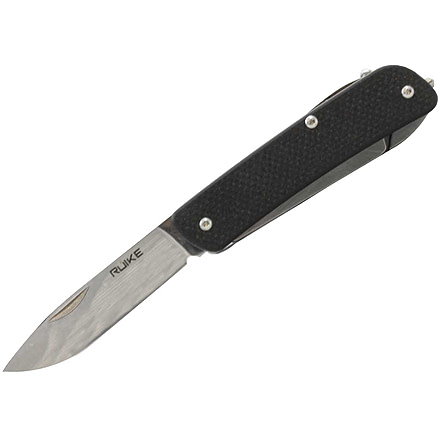 RUIKE M51 Multifunction Knife, 2.79in, 14C28N Stainless Steel, Clip Point, Plain Blade, Black, M51-B