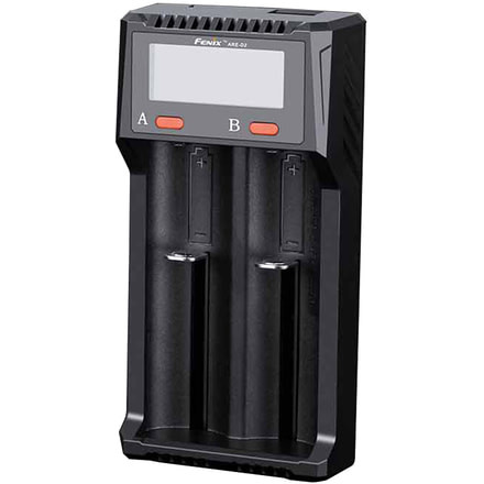 Fenix Micro USB Li-ion/Ni-Cd/Ni-MH Smart Charger, Dual Channel, 2000 mA max Charge Current, Black, ARE-D2