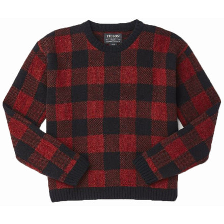 Filson Buffalo Check Sweater - Women's, RedBlkChk, Large, 20115155-RedBlkChk-L