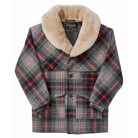 Filson Lined Wool Packer Coat - Men's, RedGrayPld, Small, 20018829-RedGrayPld-S