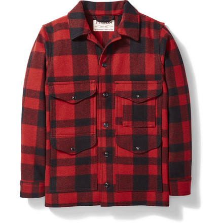 Filson Mackinaw Cruiser - Mens, RedBlack, 44, 11010043-RedBlack-44