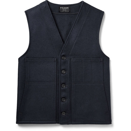 Filson Mackinaw Wool Vest - Mens, Navy, 3XL, 11010055-Navy-XXXL