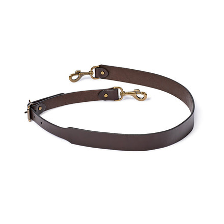 Filson Wide Leather Shoulder Strap, Brown, Large, 20053478-BROWN-L