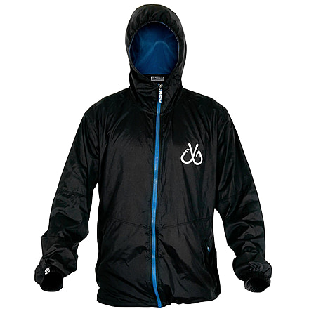 Filthy Anglers Packable Windbreaker Jacket, Black, Medium, WINDBLK-M