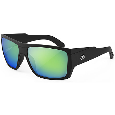 Filthy Anglers Webster EP Mirror Sunglasses - Mens, Matte Black Frame, Polarized EP Green Mirror Lens, WEBMBK-EP-G