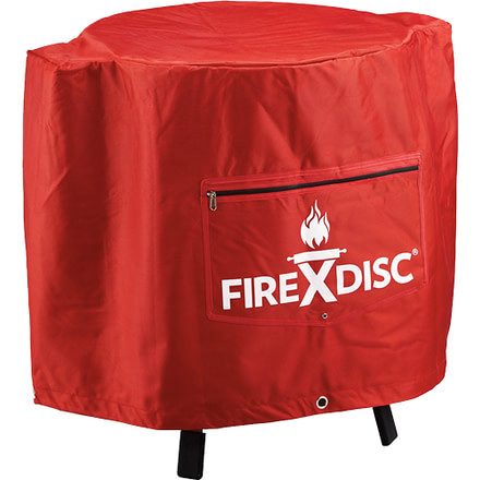 Firedisc Grills Firedisc Cookers, Weatherproof Cover W/logo, 24in, PVC, Firemn Red, TCGFDCR