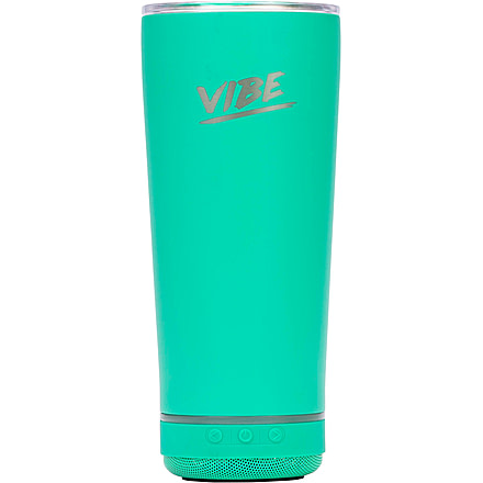USED Fireside Outdoor Vibe Tumbler With Water-Resistant Bluetooth Speaker, Mint Green, VIBE-18-MGRN, EDEMO1