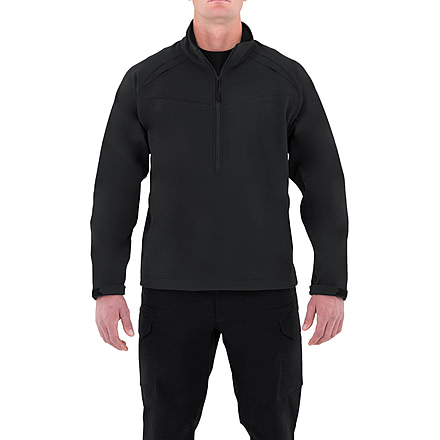 First Tactical Cotton Job Shirt 1/4 Zip - Mens, Black, Small, R, 118507-019-S-R