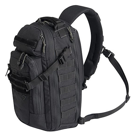 First Tactical Crosshatch Sling Pack, Black 180011-019-1SZ