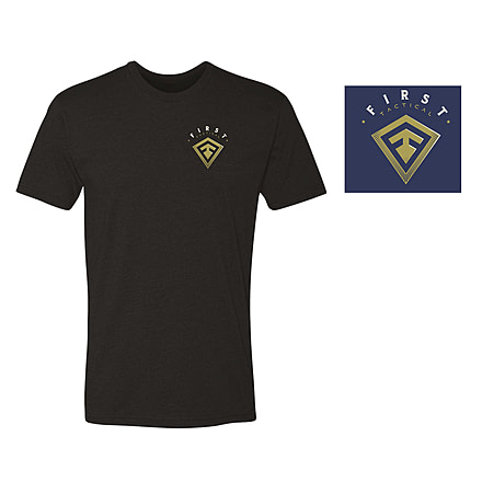 First Tactical Eagle Shield T-Shirt - Men's, Large, True Navy Heather, 112535-728-L