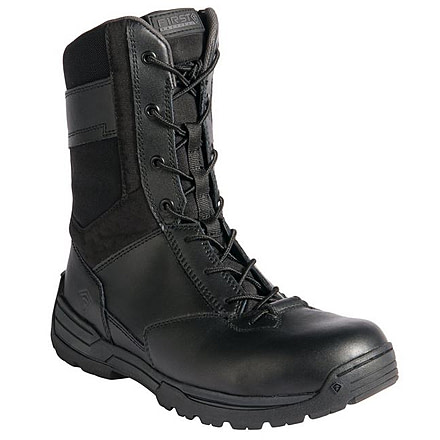 First Tactical Mens 8in S-Zip Dty Boot, Black, 6.5 Regular 165000-019-6.5-R
