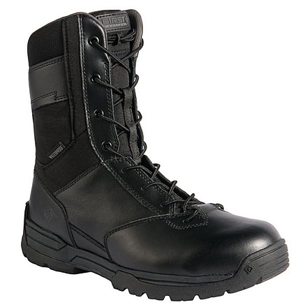 First Tactical Mens 8in Wp S-Zip Dty, Black, 10.5 Wide 165003-019-10.5-W