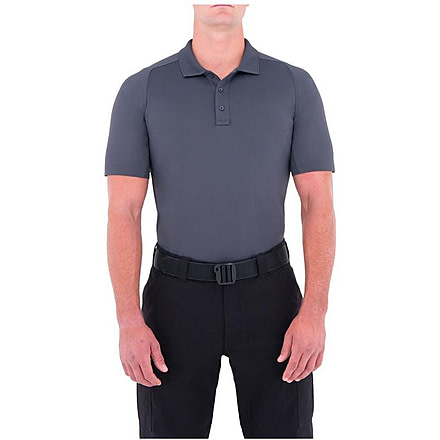 First Tactical Mens Performance Ss Polo, Asphalt, Small 112509-015-S