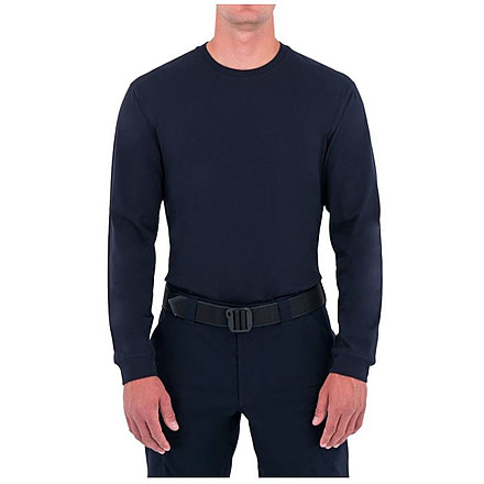 First Tactical Mens Tactix Cotton L/S Tee, Midnight Navy, Small 111505-729-S
