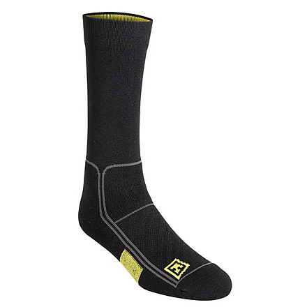 First Tactical Performance 6in Socks, Black, Small/Medium 160003-019-S/M
