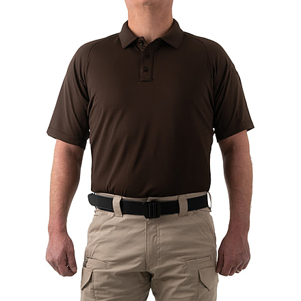 First Tactical Performance Short Sleeve Polo - Mens, Kodiak Brown, Tall, 4X-Large, 112509-182-4XL-T