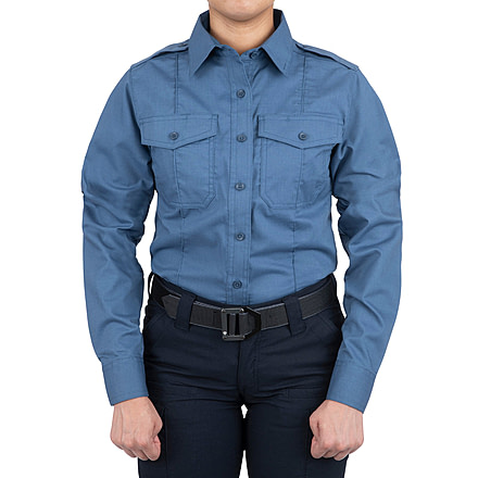 First Tactical Pro Duty Long Sleeve Shirt - Women's, Regular, French Blue, Small, 121011-484-S-R