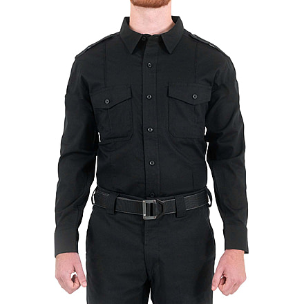 First Tactical Pro Duty Unifrom Long Sleeve Shirt - Mens, Regular, Black, 3XL, 111011-019-3XL-R
