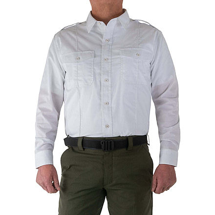 First Tactical Pro Duty Unifrom Long Sleeve Shirt - Mens, Regular, White, 2XL, 111011-010-XXL-R
