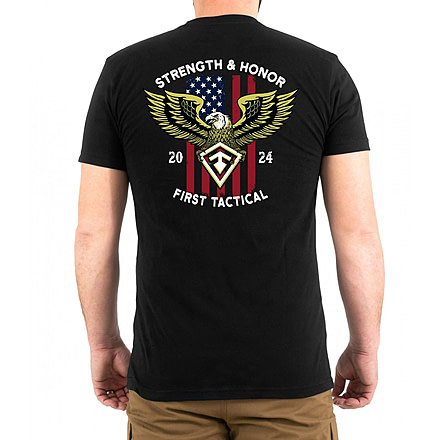 First Tactical Strength and Honor T-Shirt - Mens, Black, 2XL, 112559-019-XXL