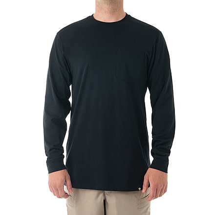 First Tactical Tactix Long Sleeve Chest Pocket T-Shirt - Mens, Midnight Blue, Regular/3XL, 111510-729-3XL