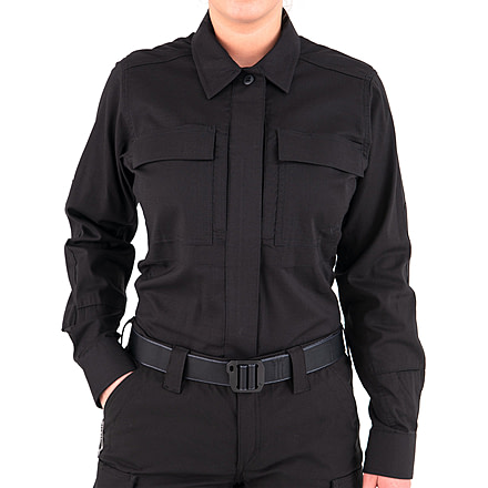 First Tactical V2 BDU Long Sleeve Shirt - Womens, Black, 2XL, R, 121008-019-XXL-R