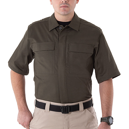First Tactical V2 BDU Short Sleeve Shirt - Mens, OD Green, 4XL, T, 112009-830-4XL-T