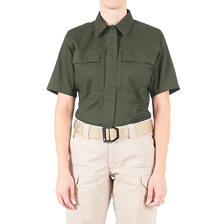 First Tactical V2 BDU Short Sleeve Shirt - Womens, OD Green, Extra Small, R, 122009-830-XS-R