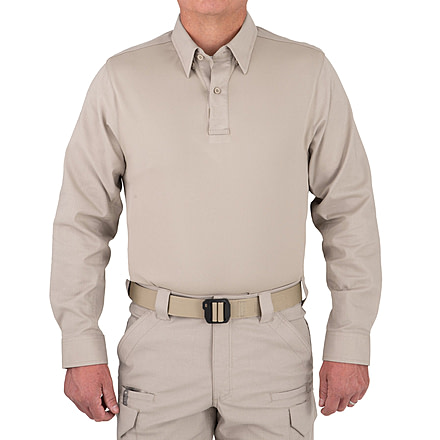First Tactical V2 Pro Perf Long Sleeve Shirt - Mens, Silver Tan, Regular/Extra Small, 111015-065-XS-R